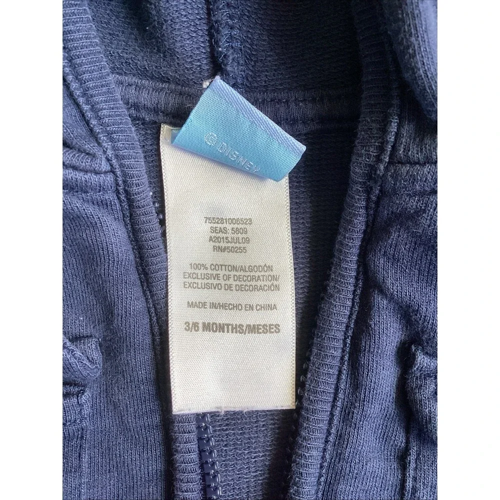Disney Winnie The Pooh Tigger Zip Up Hoodie  3/6 Months Preowned‎